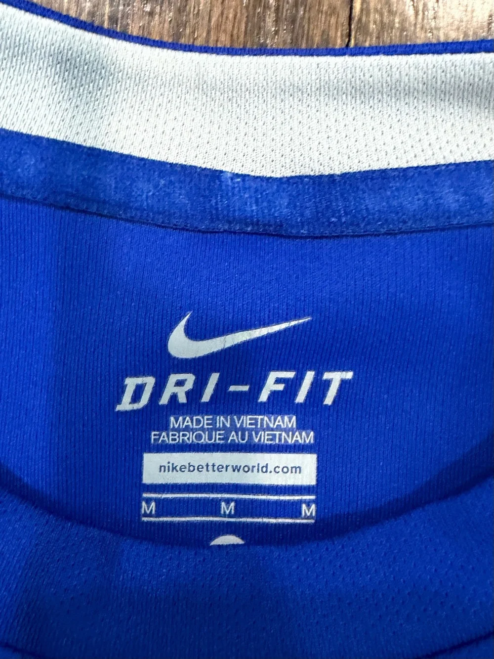Nike Vintage Blue Athletic Shirt